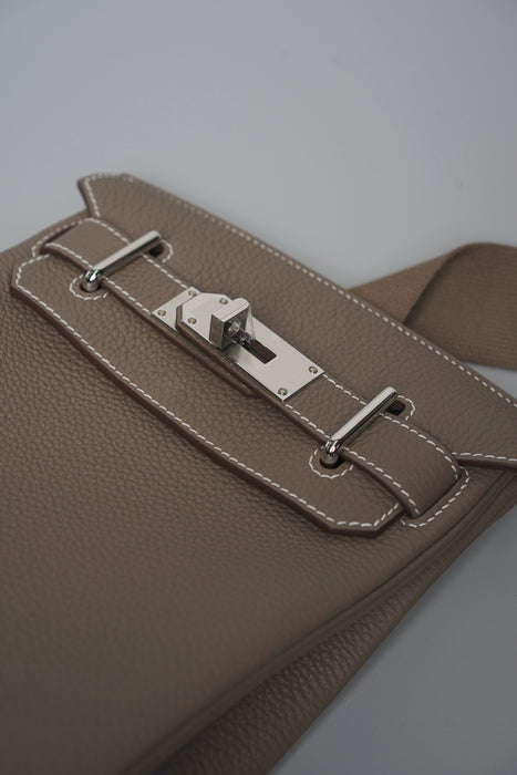 Hermes Hac a Dos PM Backpack in Etoupe Togo Phw (Brand New)