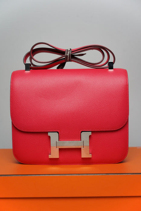 Hermes Constance 24 in Rose Extreme Phw