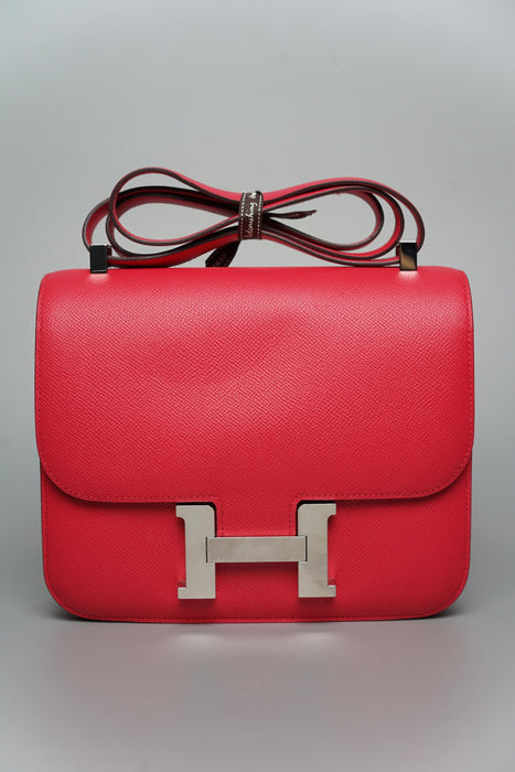 Hermes Constance 24 in Rose Extreme Phw