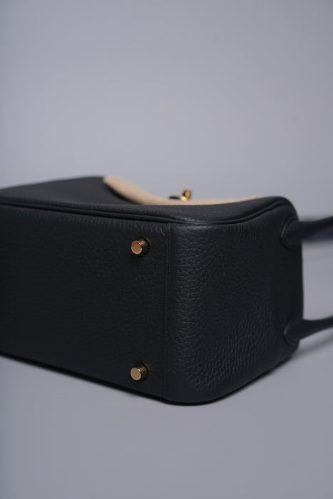 Hermes Mini Lindy II in Noir Ghw (Brand New)