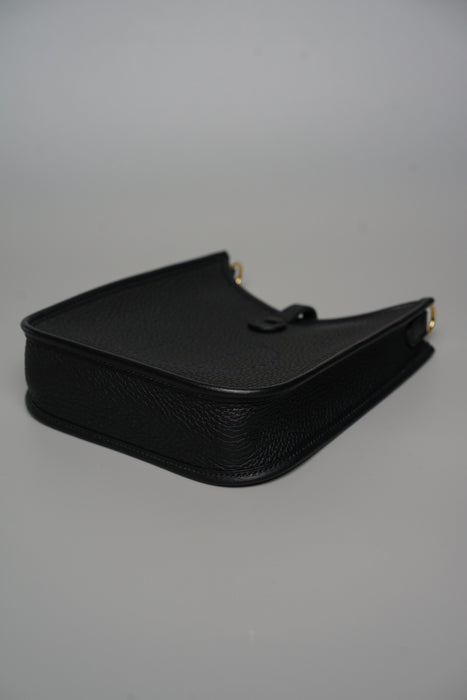 Hermes Mini Evelyne in Black Ghw (Brand New)