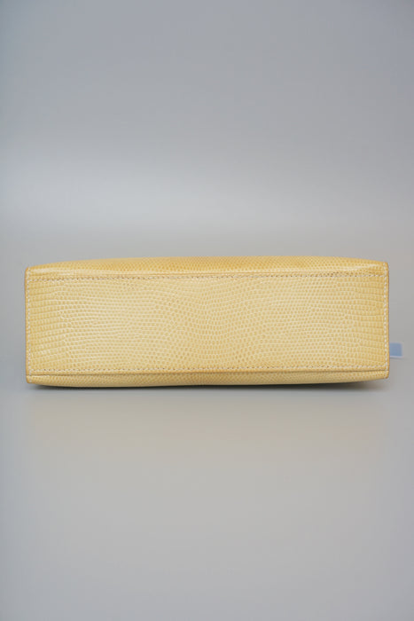 Hermes Kelly Pochette in Poussiere Lizard Phw