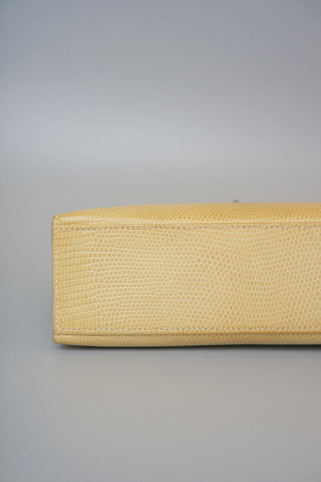 Hermes Kelly Pochette in Poussiere Lizard Phw