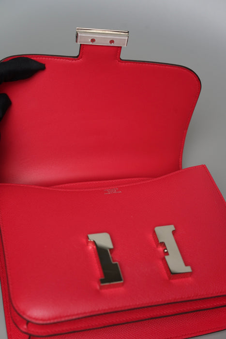 Hermes Constance 24 in Rose Extreme Phw