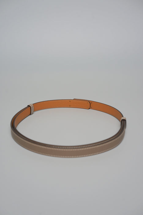 Hermes Kelly 18 Belt in Etoupe Ghw (Brand New)