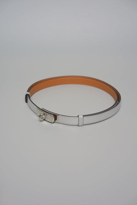 Hermes Kelly 18 Belt in Argent Phw (Brand New)
