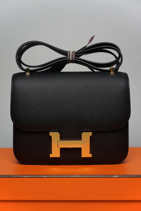Hermes Constance 18 in Noir Ghw (Brand New)