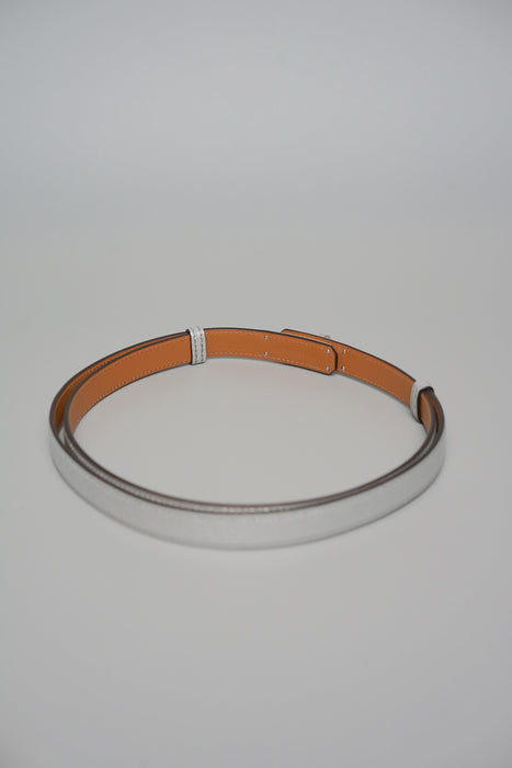 Hermes Kelly 18 Belt in Argent Phw (Brand New)