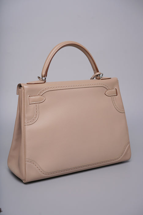 Hermes Kelly 32 in Ghillies Argile Veau Graine Phw