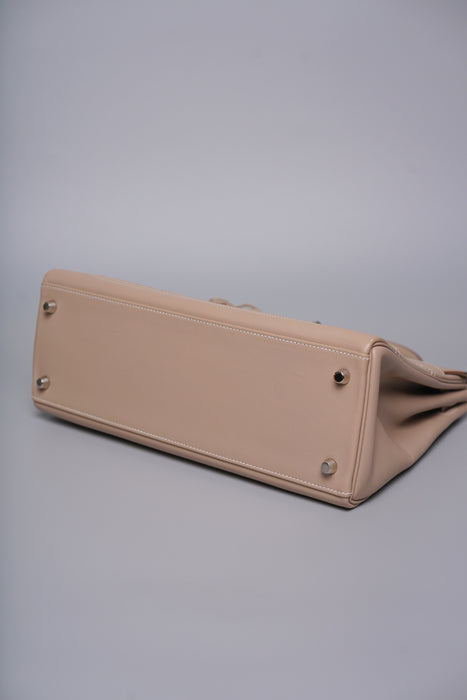 Hermes Kelly 32 in Ghillies Argile Veau Graine Phw