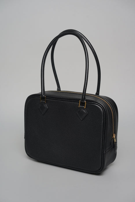 Hermes Plume Mini in Noir Chevre Mysore Ghw (Brand New)
