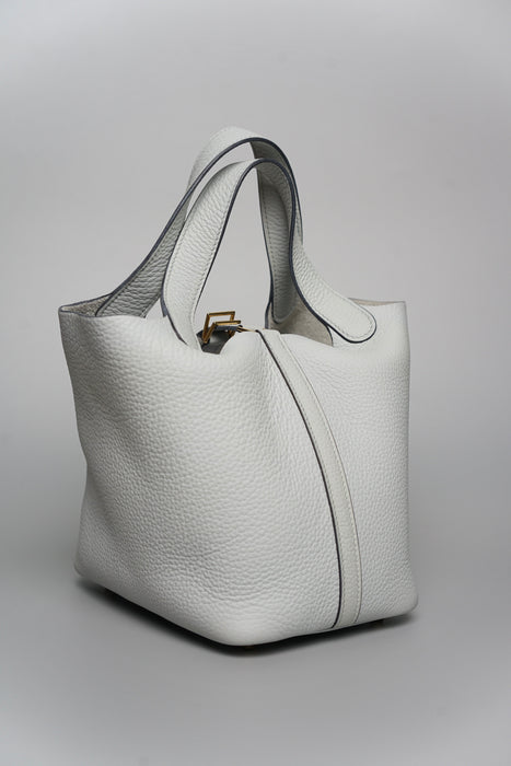 Hermes Picotin 18 in Bleu Pale Ghw
