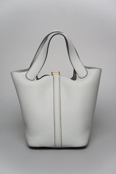 Hermes Picotin 18 in Bleu Pale Ghw