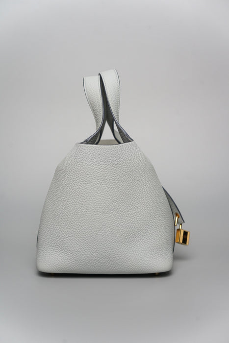 Hermes Picotin 18 in Bleu Pale Ghw