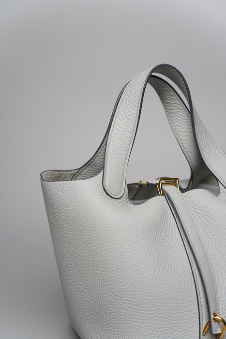Hermes Picotin 18 in Bleu Pale Ghw