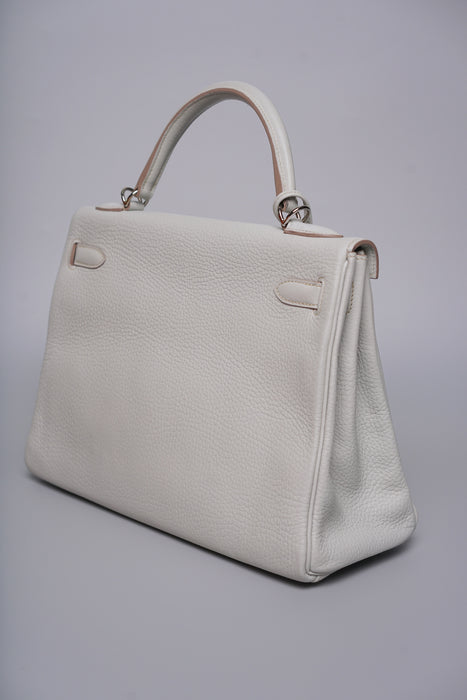 Hermes Kelly 32 in Gris Perle Phw