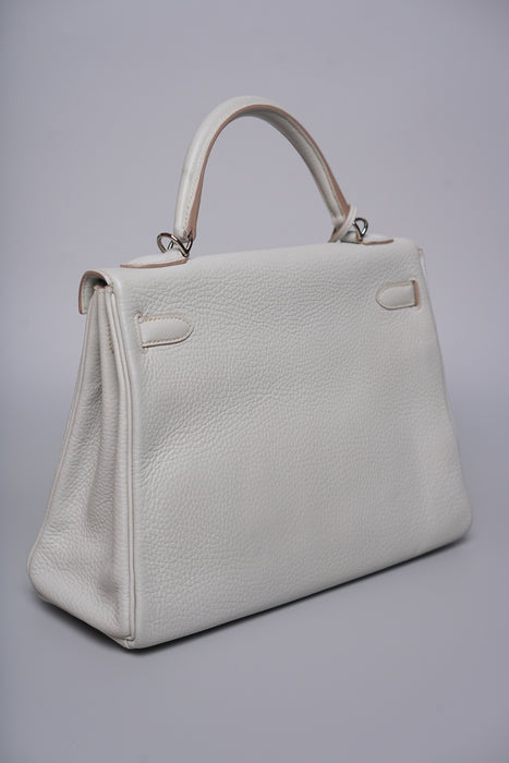 Hermes Kelly 32 in Gris Perle Phw