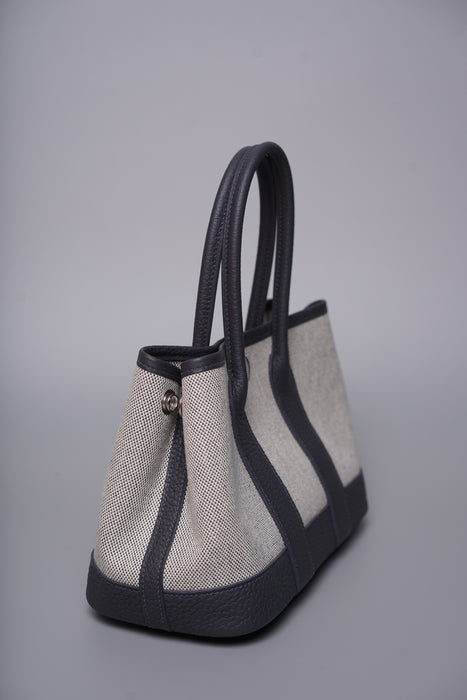 Hermes Mini Garden Party 23 Toile in Ardoise Phw (Brand New)