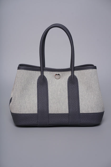 Hermes Mini Garden Party 23 Toile in Ardoise Phw (Brand New)