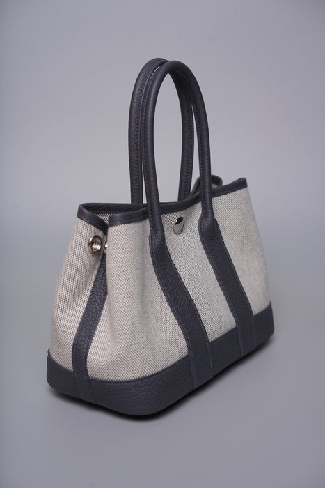 Hermes Mini Garden Party 23 Toile in Ardoise Phw (Brand New)
