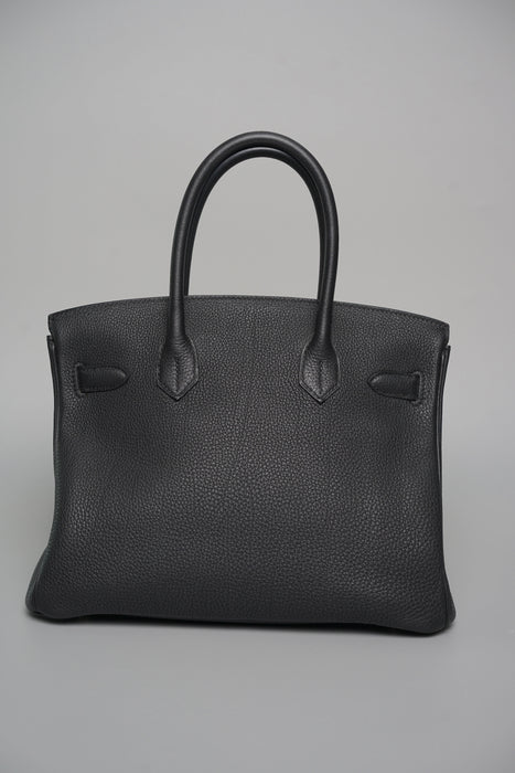 Hermes Birkin 30 in Noir Togo Ghw