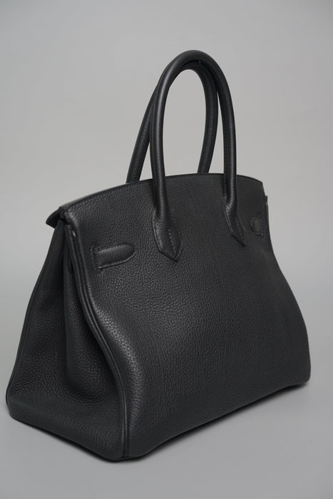 Hermes Birkin 30 in Noir Togo Ghw