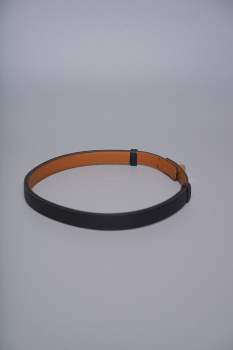 Hermes Kelly 18 Belt in Noir Rghw (Brand New)