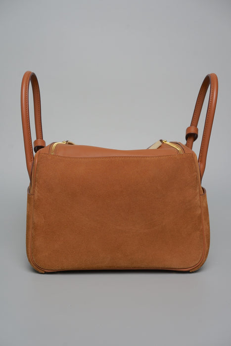 Hermes Lindy 26 in Grizzly Gold Ghw