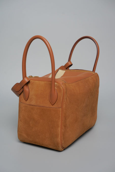 Hermes Lindy 26 in Grizzly Gold Ghw