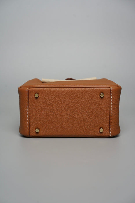Hermes Mini Lindy ll in Gold Ghw (Brand New)