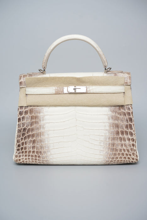 Hermes Kelly 32 in Himalayan Matte Niloticus Phw