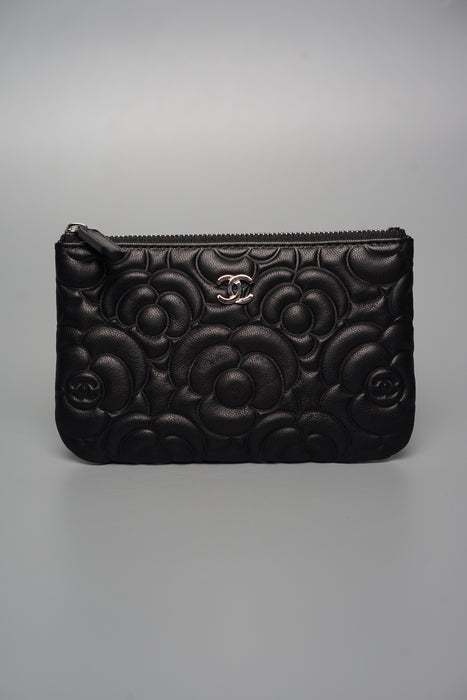 Chanel Mini O Case in Black Camellia