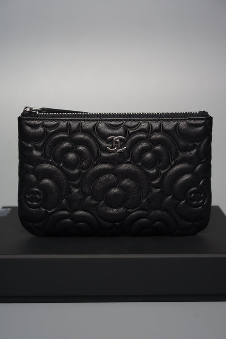 Chanel Mini O Case in Black Camellia