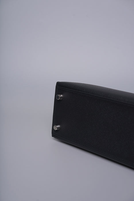 Hermes Kelly II Sellier 25 in Noir Phw (Brand New)