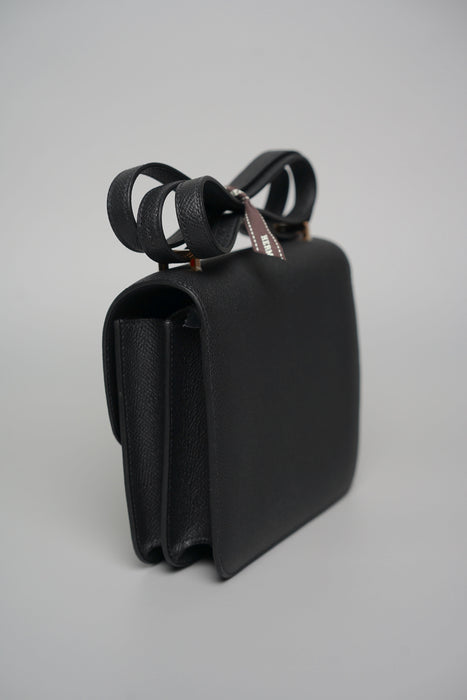 Hermes Constance 18 in Noir Epsom Rghw (Brand New)