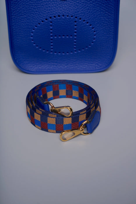 Hermes Mini Evelyne in Blue Royal Ghw (Brand New)