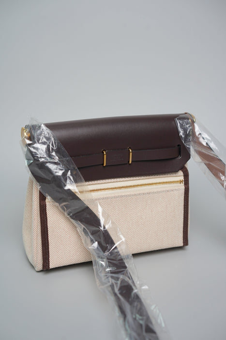 Hermes Mini HerBag in Ecru/Ebene Ghw (Brand New)