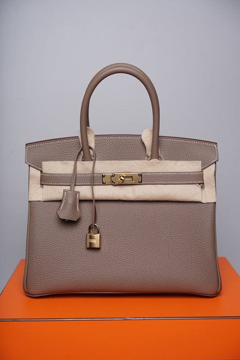 Hermes Birkin 25 in Etoupe Togo Ghw (Brand New)