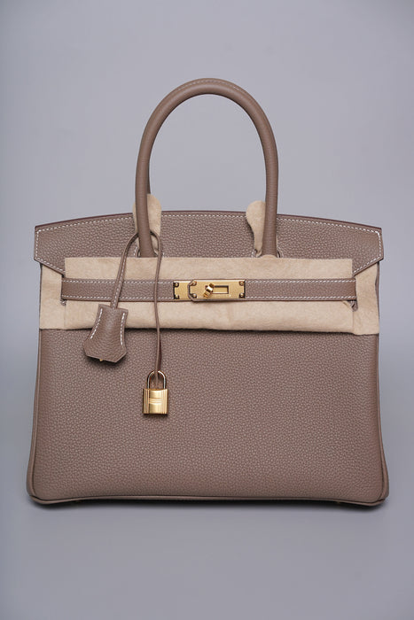 Hermes Birkin 25 in Etoupe Togo Ghw (Brand New)