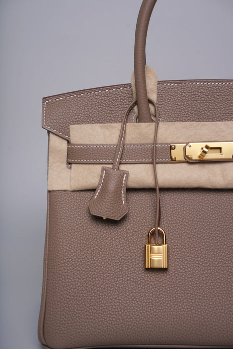 Hermes Birkin 25 in Etoupe Togo Ghw (Brand New)