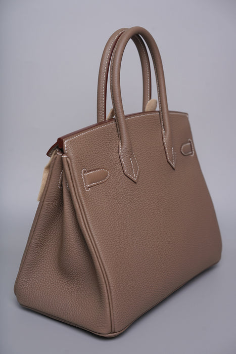 Hermes Birkin 25 in Etoupe Togo Ghw (Brand New)