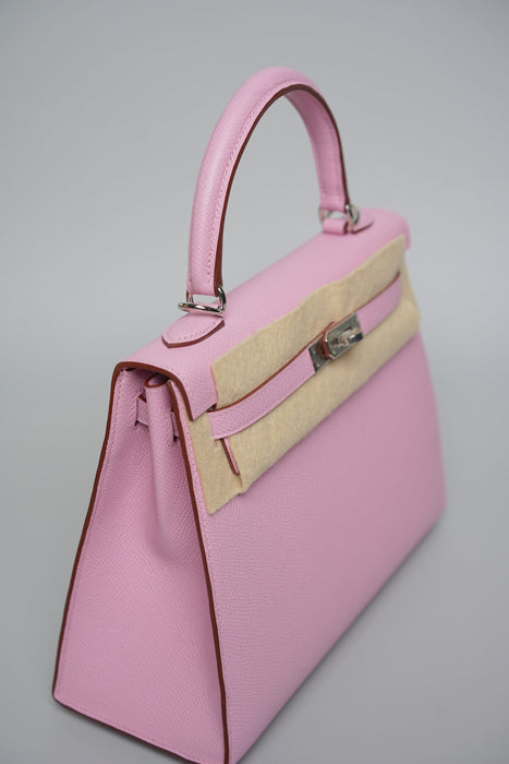 Hermes Kelly 25 in Mauve Sylvestre Epsom Phw (Brand New)