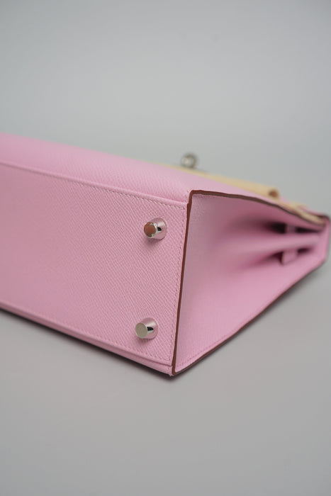 Hermes Kelly 25 in Mauve Sylvestre Epsom Phw (Brand New)