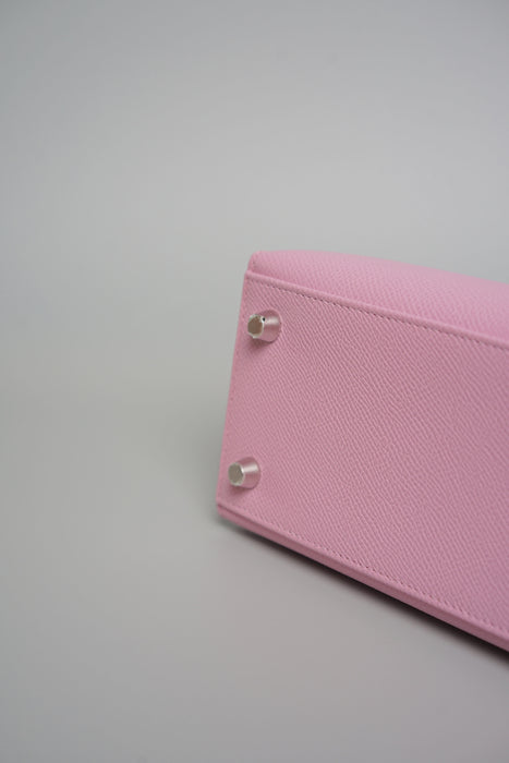 Hermes Kelly 25 in Mauve Sylvestre Epsom Phw (Brand New)