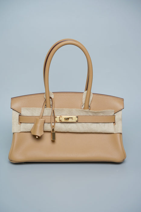 Hermes Birkin Shoulder 29 in Biscuit Evercolor Ghw (Brand New)