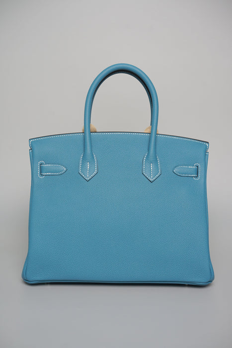 Hermes Birkin 30 in Blue Jean Togo Phw (Brand New)