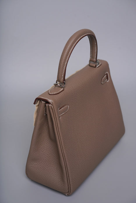 Hermes Kelly 25 in Etoupe Togo Phw (Brand New)