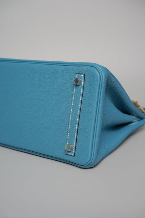 Hermes Birkin 30 in Blue Jean Togo Phw (Brand New)