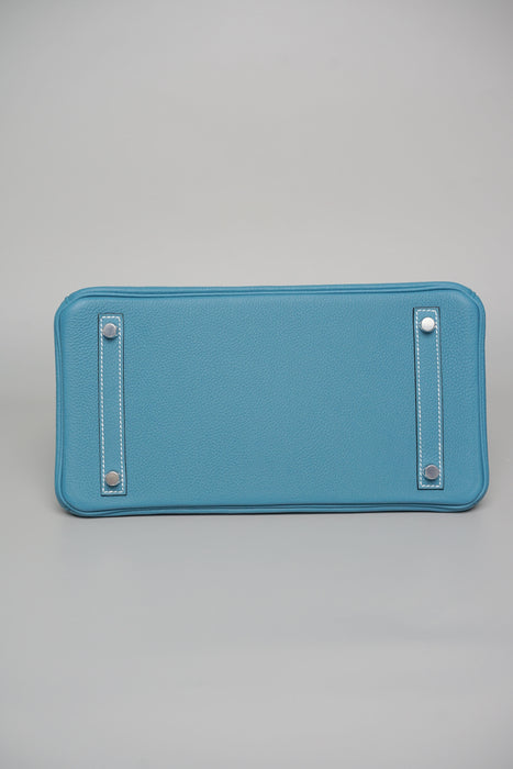 Hermes Birkin 30 in Blue Jean Togo Phw (Brand New)