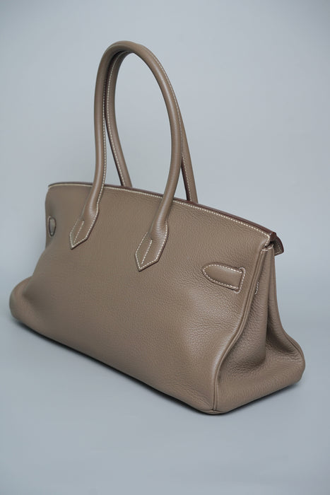 Hermes Birkin JPG Shoulder 42 in Etoupe Clemence Phw